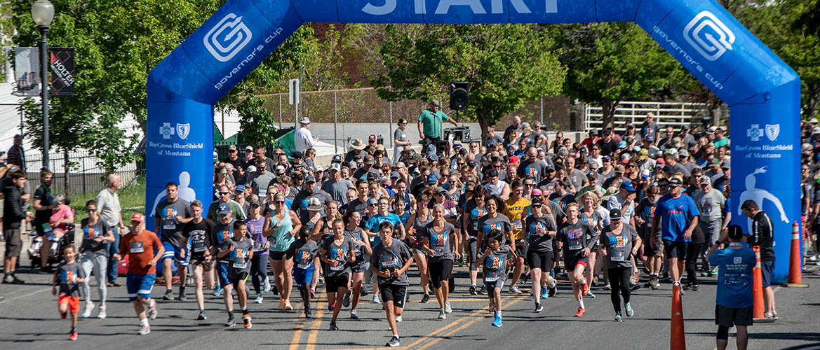 Runners start the 2021 Governor's Cup in Helena